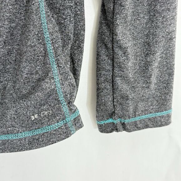 RBX Long Sleeve Shirt Performance Active Top Size M Gray Teal Trim - Picture 9 of 16